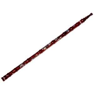 WindSong Rosewood Flute with Pearl Inlay & Traditional Asian Fingering 
