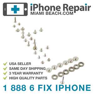 OEM Full Screw Set with O ring For Apple iPhone 4 parts  