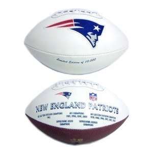  New England Patriots NFL Embroidered Signature Series Football 