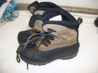   Youth Snow Winter Boots Size 2 Coasters Nice Warm Brown Black  
