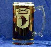 Us Army 101st Airbourne Etched 25oz Sports Beer Mug  