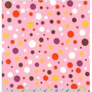   Cords Dots Pink Creamsicle Fabric Two Yards (1.8m): Arts, Crafts