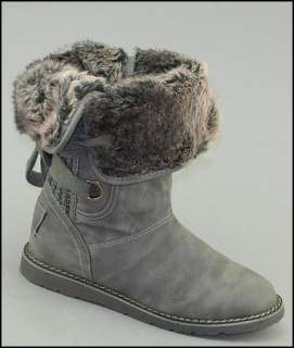 Damen Winter Strickstiefel DJ625 1 Stiefel Fell Boots Neu  