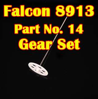 8913 14 Falcon 8913 Helicopter Parts Gear Set  