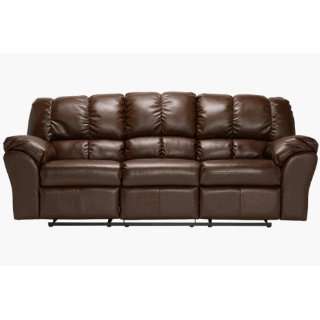    DuraBlend Walnut Reclining Sofa by Ashley Furniture