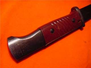 WW2 German K98 Mauser Bayonet 4 DDL maker     RED Grip Handle 