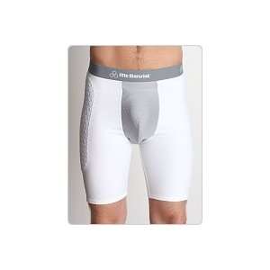 McDavid 7242CFT Adult HexPad Sliding Short With Flex Cup   White Extra 