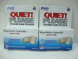 FLENTS QUIET PLEASE FOAM EAR PLUGS 12 pairs  