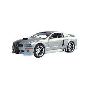  1 Badd Ride Bright Silver 2005 Ford Mustang GT 1:64 Scale Die 