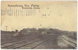 1911 AMERICAN TIN PLATE ELWOOD INDIANA POSTCARD  