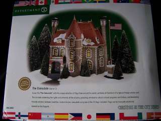 DEPT 56 THE CONSULATE CHRISTMAS IN THE CITY  