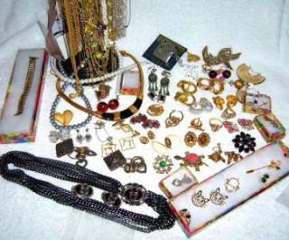 Huge Vintage Estate Jewelry Lot 1928 Monet Avon Bergere AK SC PD 