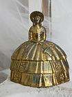 vintage southern lady brass bell great patina collect ors nr