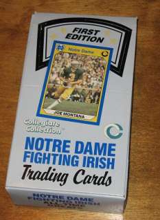 Unopened Box Notre Dame Fighting Irish Collegiate cards  