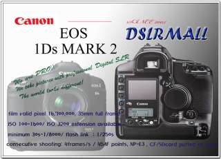 used canon 1ds mark 2(used 95% to the new)+lens+acce+ 6 months 