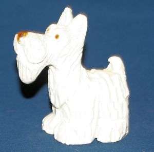 Vintage Heavy Clay Ceramic Westie Scotty Dog Figurine  