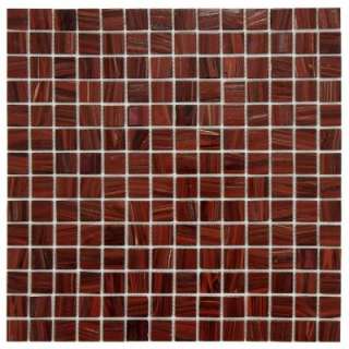 Merola Tile Coppa Auburn 12 In. X 12 In. Glass Mosaic Wall Tile 