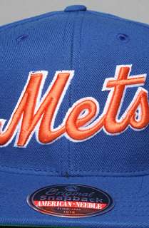 American Needle Hats The New York Mets Second Skin Snapback Hat in 