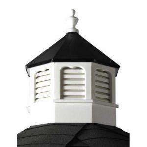 HomePlace Structures Decorative Octagonal Vinyl Cupola with Black 