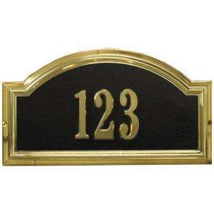 Whitehall Products Satin Brass Arch Plaque 12796 at The Home Depot 