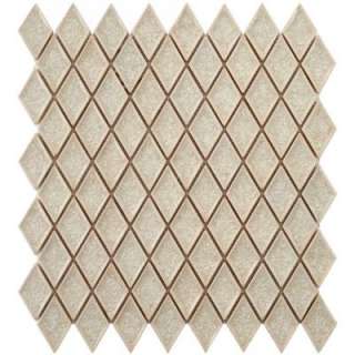  Tile Crackle 12 in. x 12 in. Ice Ceramic Mesh Mounted Mosaic Tile 