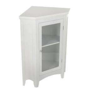   27 7/8 In. Corner Floor Cabinet in White HD17077 