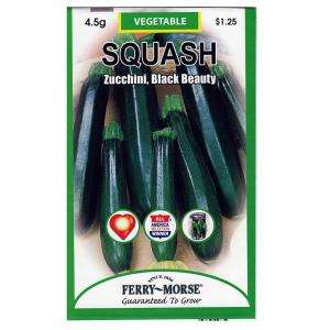 Ferry Morse Squash Black Beauty Zucchini Seed 8128 