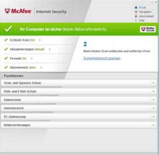McAfee Internet Security 2010   3 User  Software