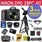 Nikon D90 Camera + 28 Piece Kit w/ 3 Lenses and Filters