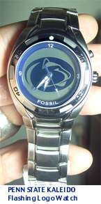 Penn State Fossil mens Watch Three Hand Date Wristwatch Li2960 New 