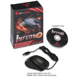 Cooler Master SGM 4000 KLLN1 GP Storm Inferno Gaming Mouse   USB, 4000 
