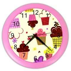 Girl CupCake Cup Cake Custom Wall Clock  