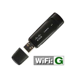 Linksys WUSB54GC Compact Wireless G USB Adapter   802.11g, USB 2.0 