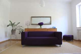 Bezug passend für IKEA KLIPPAN 2er Sofa, Deep Purple (lila 