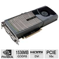 EVGA GeForce GTX 480 (Fermi) 015 P3 1480 KR Video Card   1536MB, 384 