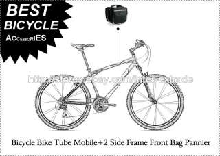 Bicycle Bike Tube Mobile+2 Side Frame Front Bag Pannier  