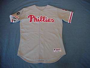 Abraham Nunez 2007 Philadelphia Phillies game used jersey  