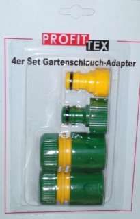 NEU Gartenschlauch Adapter 4er Set Schlauchverbinder  