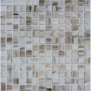 MS International 3/4 In. X 3/4 In. Ivory Iridescent Mosaic   12 In.x12 