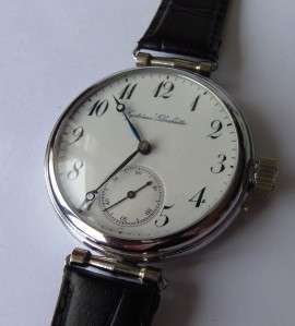   Systeme Glashutte pocket watch style wristwatch chronometer c 1900s