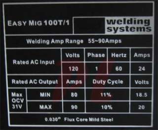 55 90 AMP Flux Wire Arc Mig Welder Welding Soldering Machine  