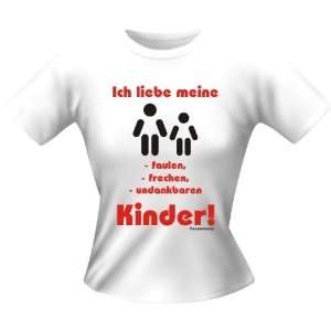 Ich liebe meine Kinder   Girlie Shirt   Textilien: .de: Sport 