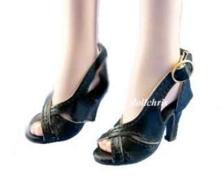 Sandals Shoes for 22 Tonner American Model Doll Custom BLACK New 