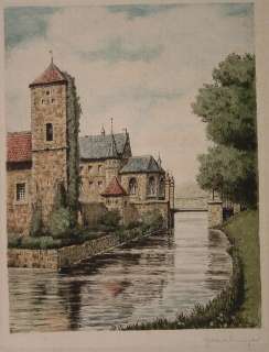 Burg Schloß Wasserburg Gotik Loire Burgund Adel Ritter  