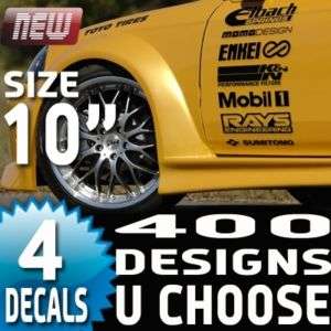 Racing Sponsor Decals Sticker 10 400+ Designs U PICK  