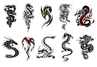 DRAGONS DRACHEN Vektorgrafiken Vektorgrafik Tattoos  