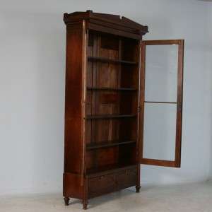 Tall American Antique Rosewood Bookcase/Glass Cabinet c. 1850 1870 