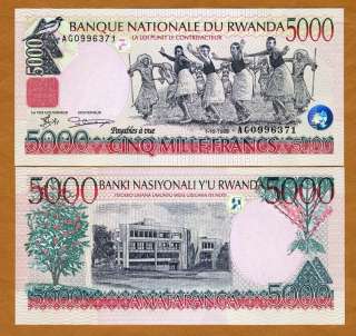 Rwanda, 5000 (5,000) Francs, 1998, P 28, CV$50, UNC  