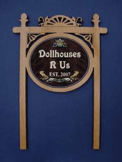 PERSONALIZED HAND PAINTED VICTORIAN DOLLHOUSE SIGN  