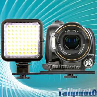 Universal Camera Camcorder Video Light & Bracket 64 LED  